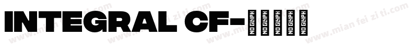 integral CF字体转换